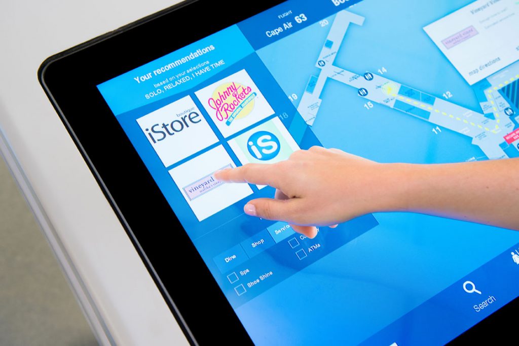 Touch screen wayfinding